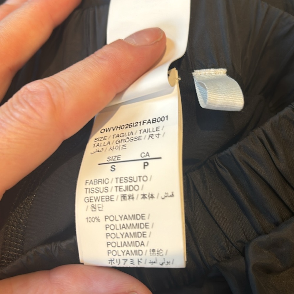 Off White Offactive Layered Black Small Shorts 90… - image 6